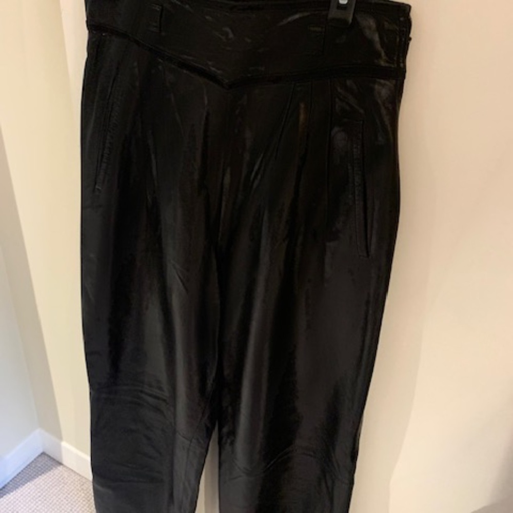 VINTAGE GUCCI black leather pants